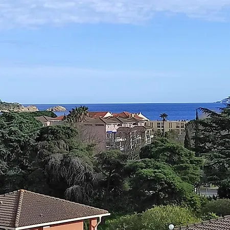 Vue Mer- Beau 2 Personnes-classement 3 Etoiles -terrasse Abritee - Wi-fi - Climatisation - Parking Gratuit Apartman Le Lavandou