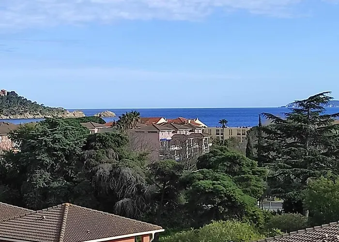 Vue Mer- Beau - Terrasse Abritee - Wi-fi - Climatisation - Parking Gratuit-classe 3 Etoiles Lägenhet Le Lavandou