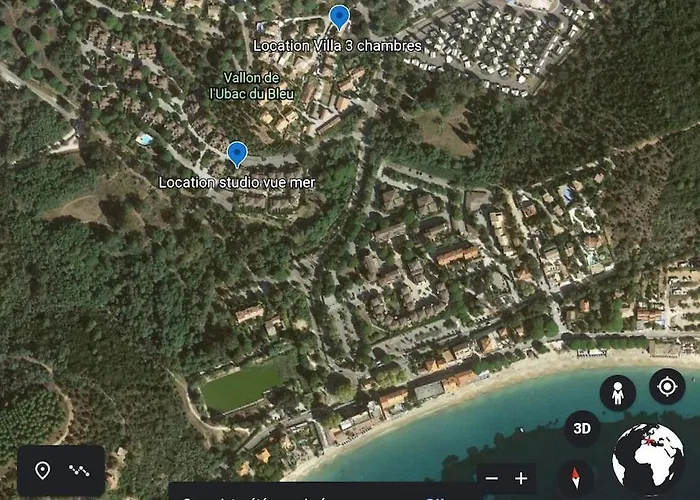 Vue Mer- Beau - Terrasse Abritee - Wi-fi - Climatisation - Parking Gratuit-classe 3 Etoiles Lägenhet